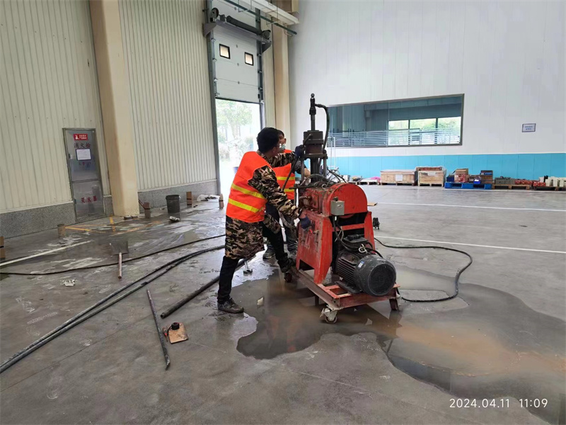 桑植厂房地面下沉塌陷注浆加固施工